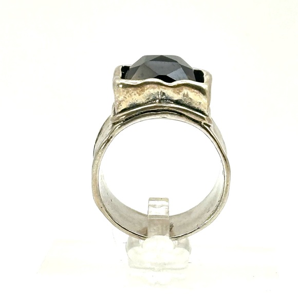 Silpada Retired Vintage R1453 Dusk Til Dawn Silver Smoky Quartz Ring Size 7.75 - Picture 5 of 10